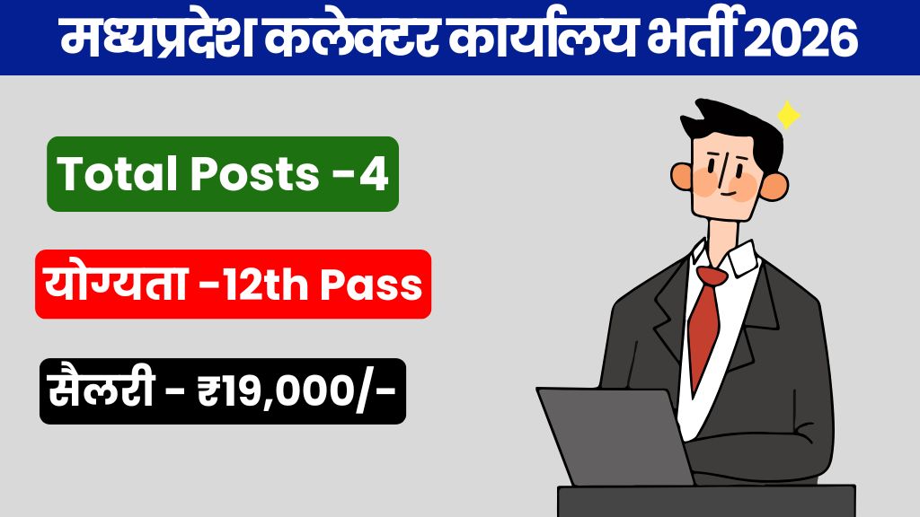 मध्‍यप्रदेश कलेक्‍टर कार्यालय भर्ती 2026 | MP Collector Office Vacancy 2026
